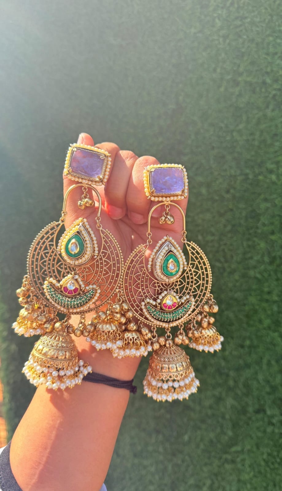 Myra Earrings - Purple image