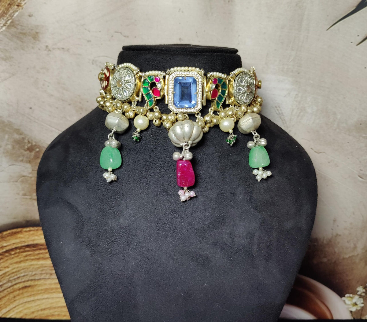 Sapna choker-blue colour image 0