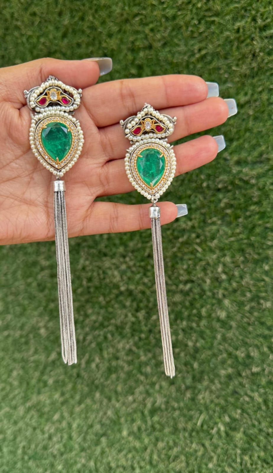 Falak tassle earrings image 4