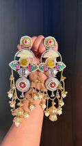 Anika earrings - Yellow Silver image 0