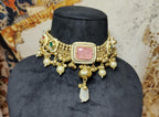 Isha choker - pink image 1