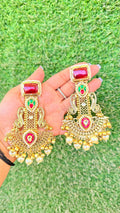 Amara earrings - red image 0