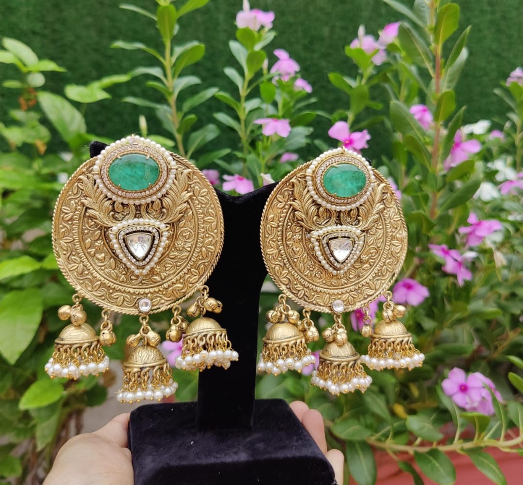 Gauhar Earrings - Light Green image