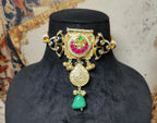 Ishani choker - blue image 1