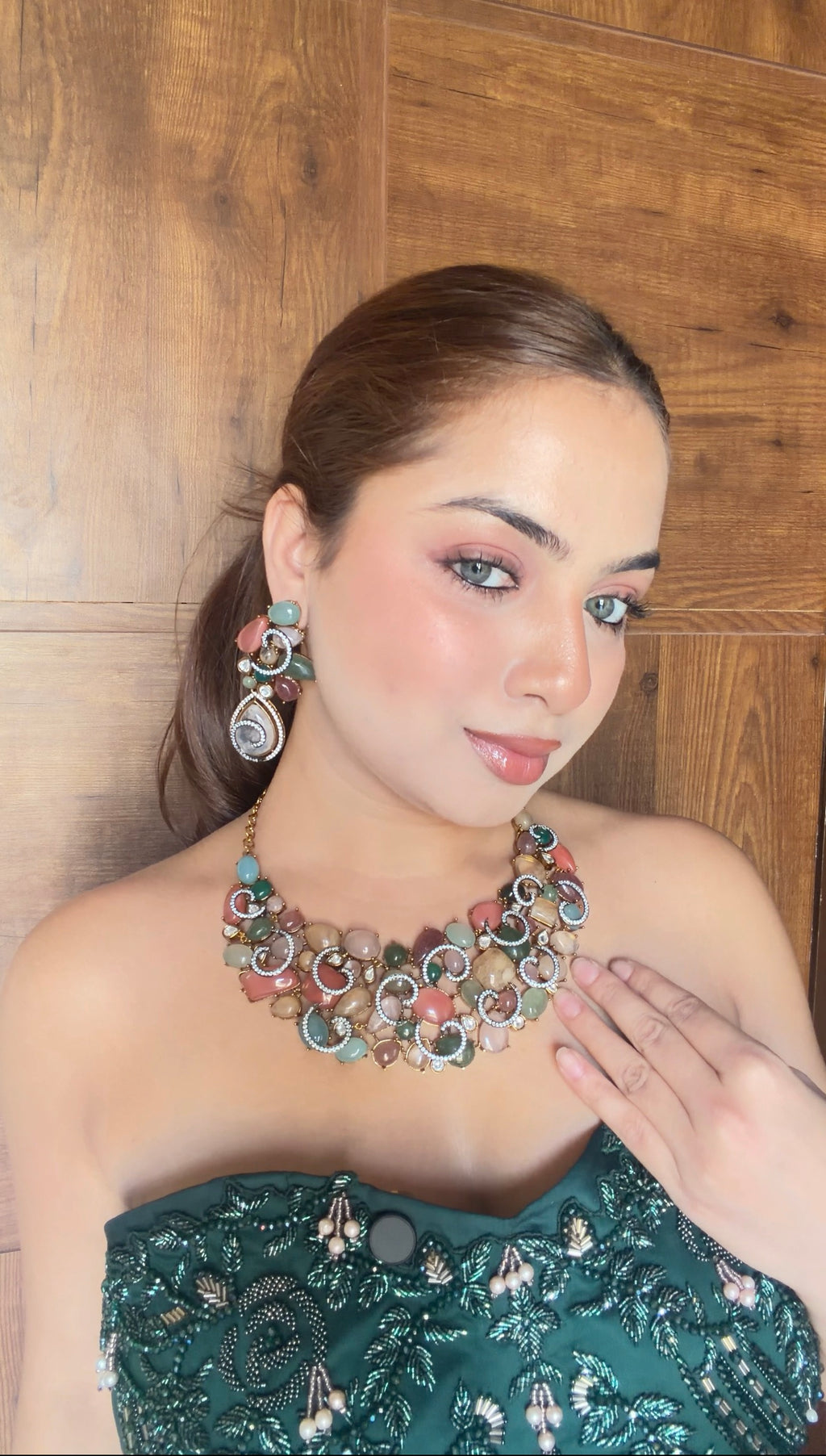 Baguette Neckpiece- Royal edit
