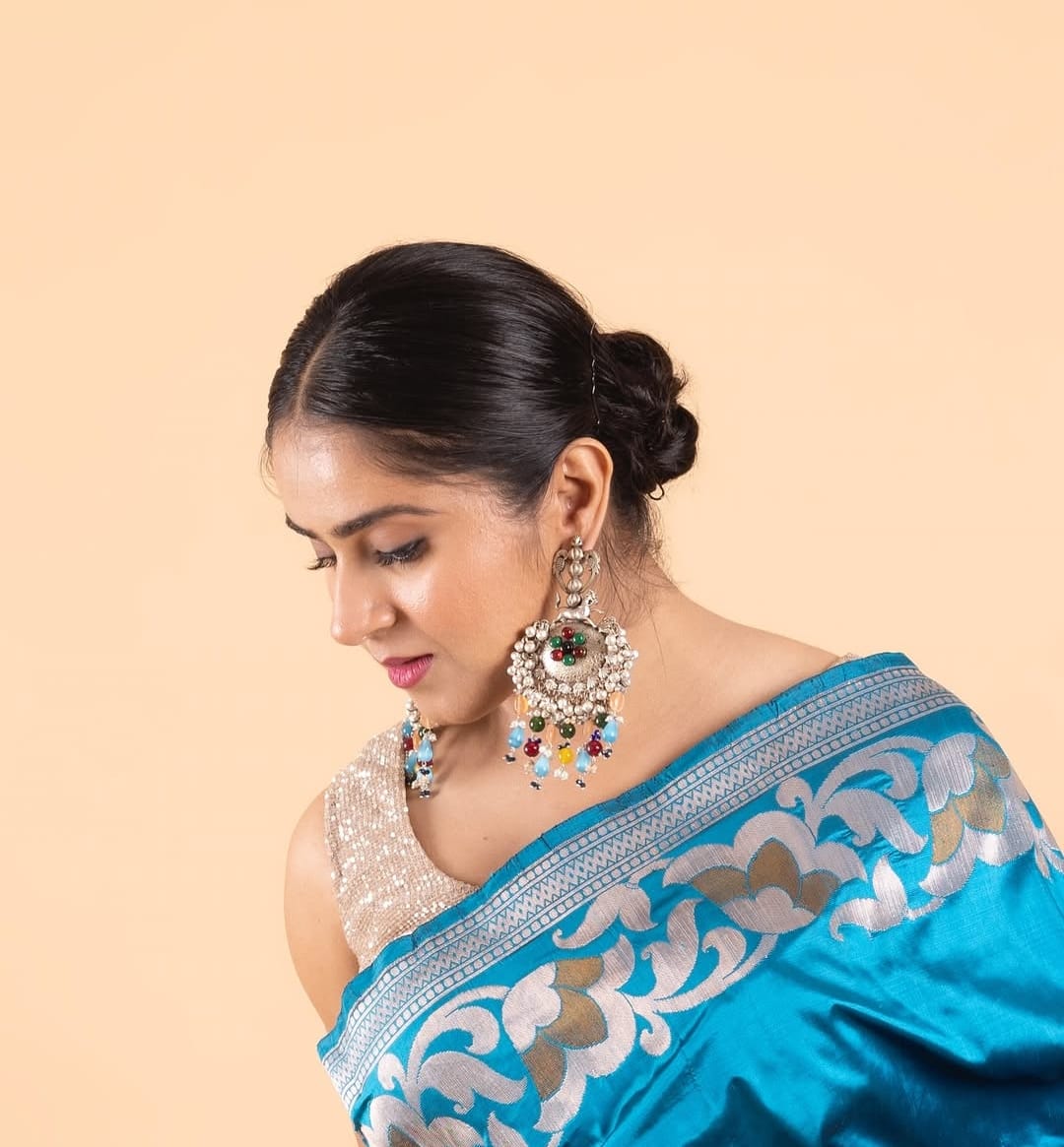 Afghani Jhumka- multicolour