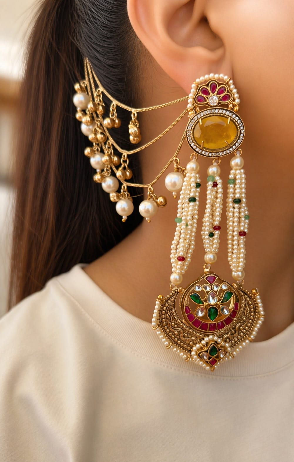 Trisha Earrings- Yellow