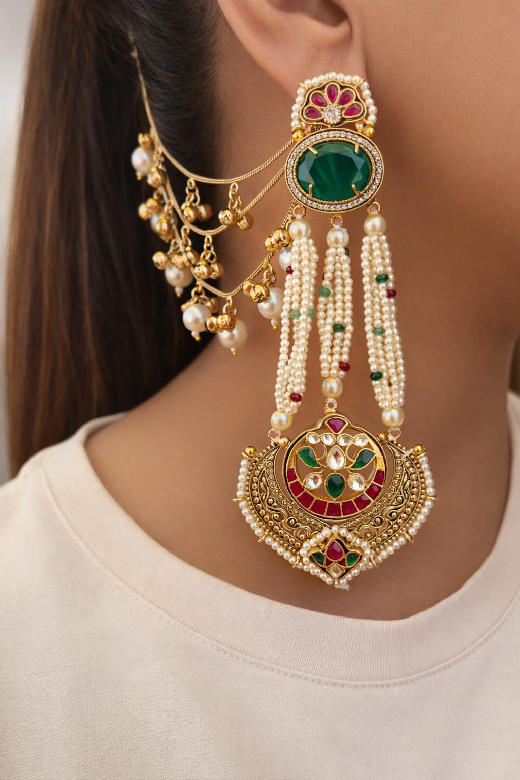 Trisha Earrings- Green